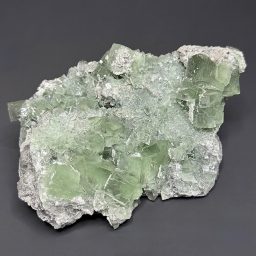 GAL932 GREEN FLUORITE WITH LAMELLAR CALCITE