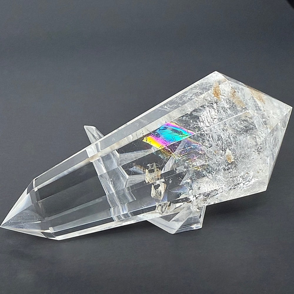 PR500 12-Sided Crystal Quartz Vogel Wand