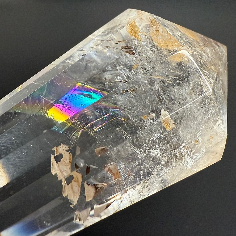 PR500 12-Sided Crystal Quartz Vogel Wand