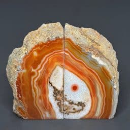 BK406 Brazilian Agate Bookends