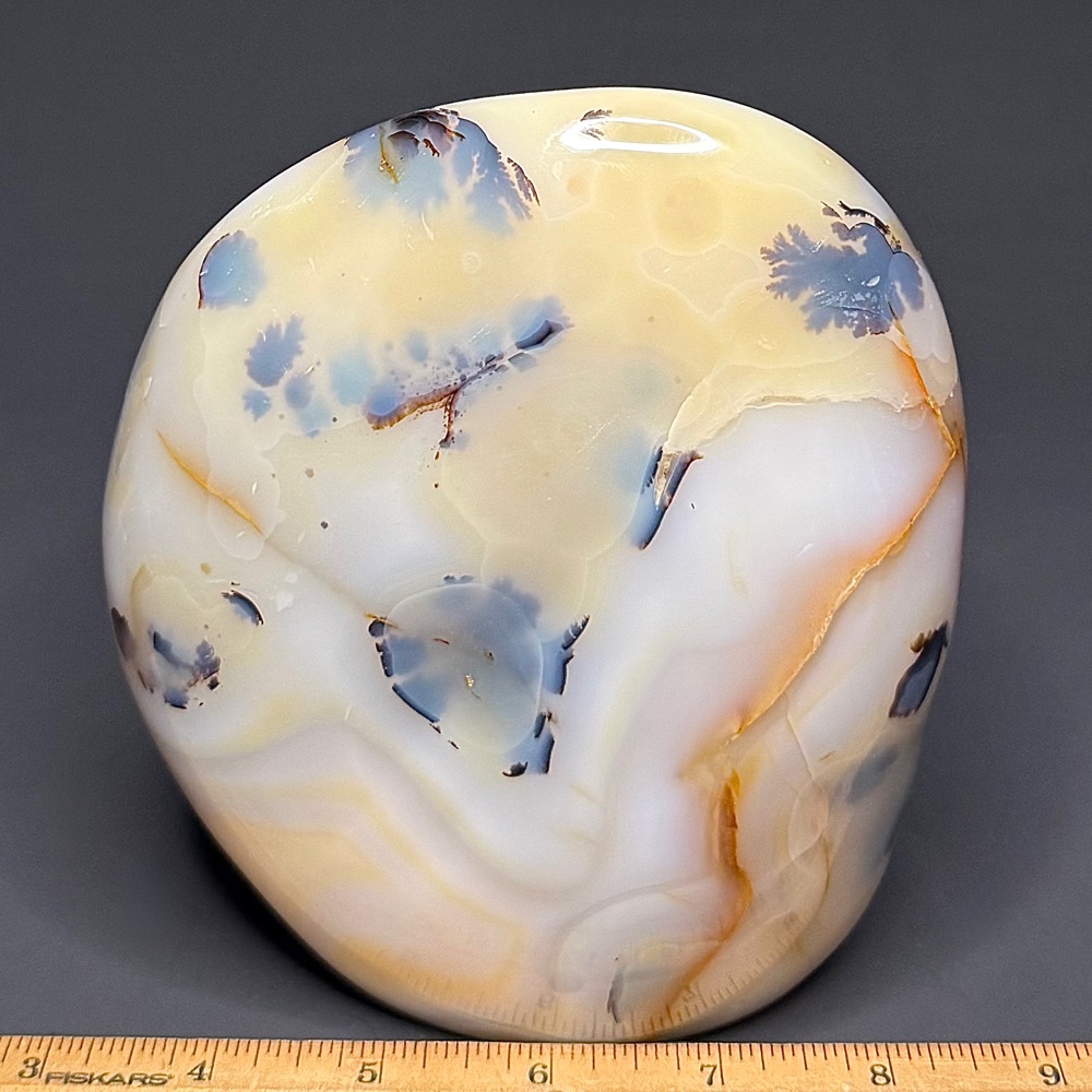 PR1214 Black Skin Agate Freeform - Image 2