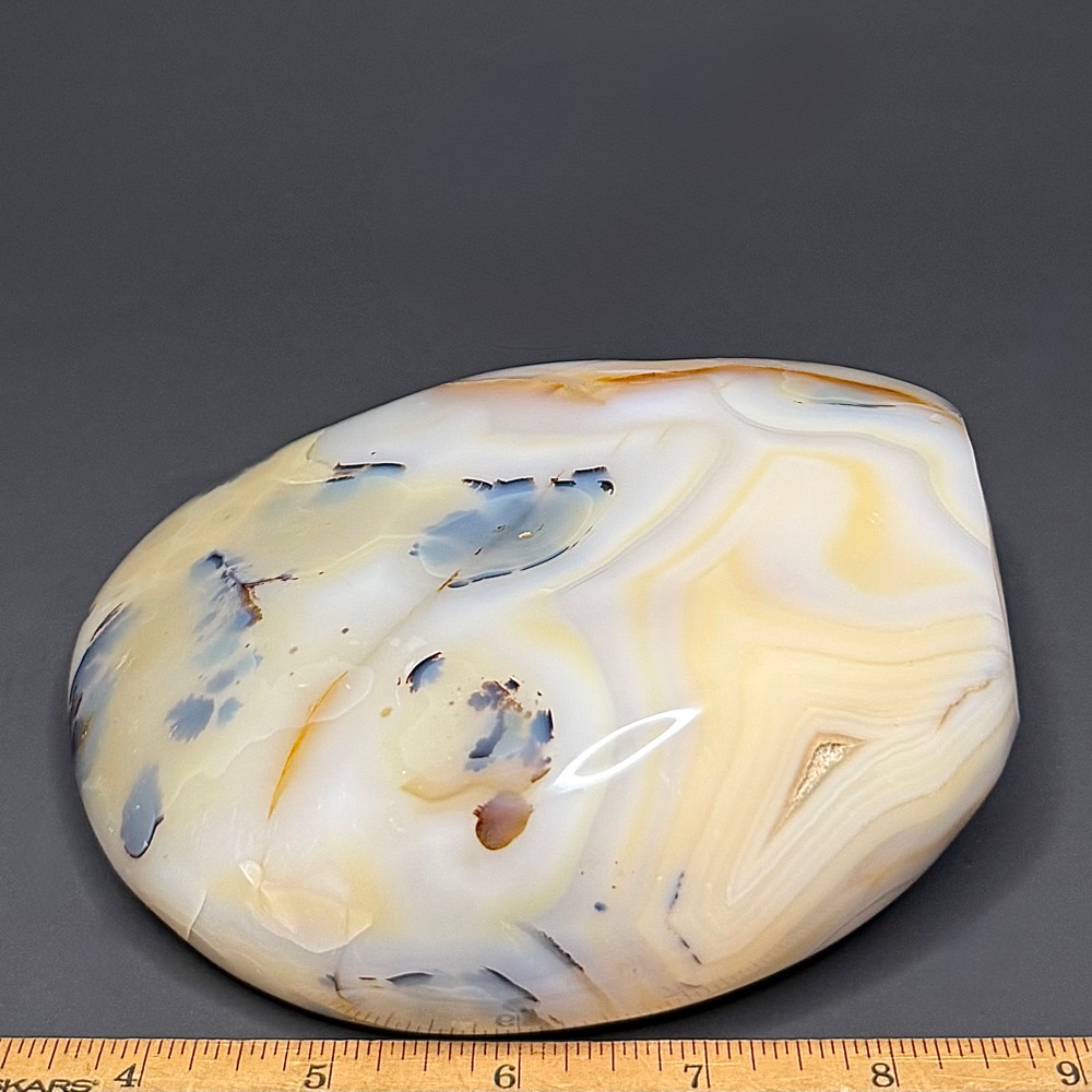PR1214 Black Skin Agate Freeform - Image 3
