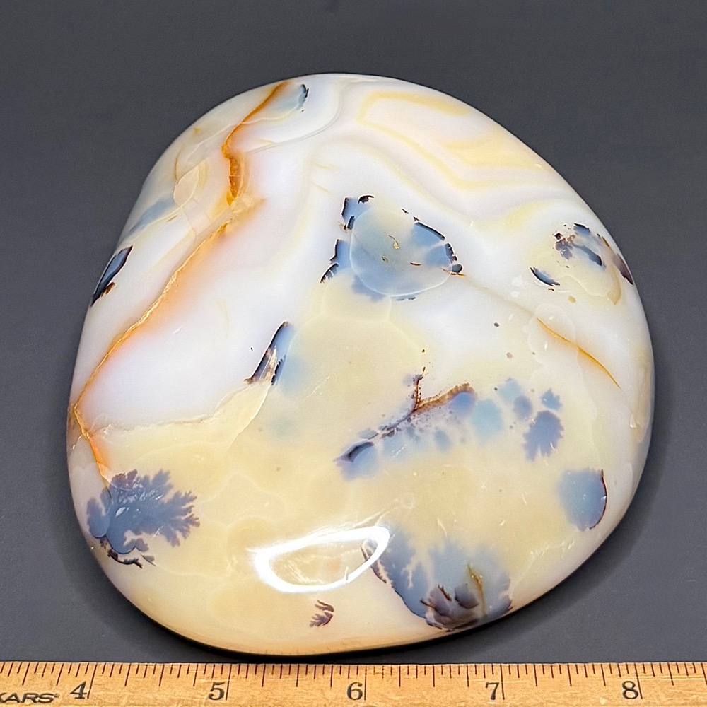 PR1214 Black Skin Agate Freeform - Image 4