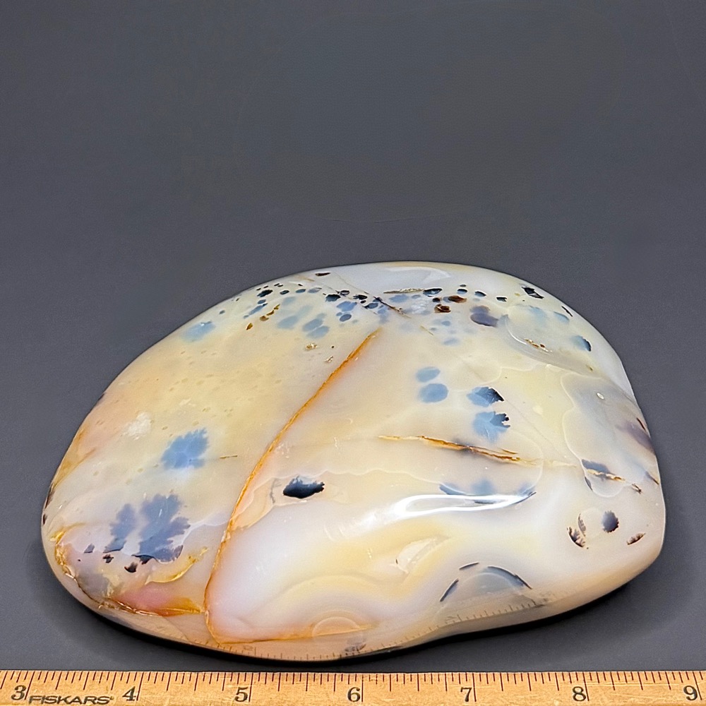 PR1214 Black Skin Agate Freeform - Image 5