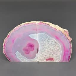 BK708 Brazilian Agate Bookends