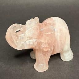 CV415 Rose Quartz Elephant