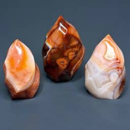 Carnelian Flame Set of 3