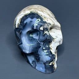 PR1217 Volcano Agate Skull