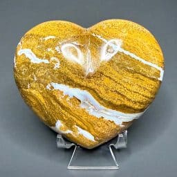 H421 Madagascar Jasper Heart