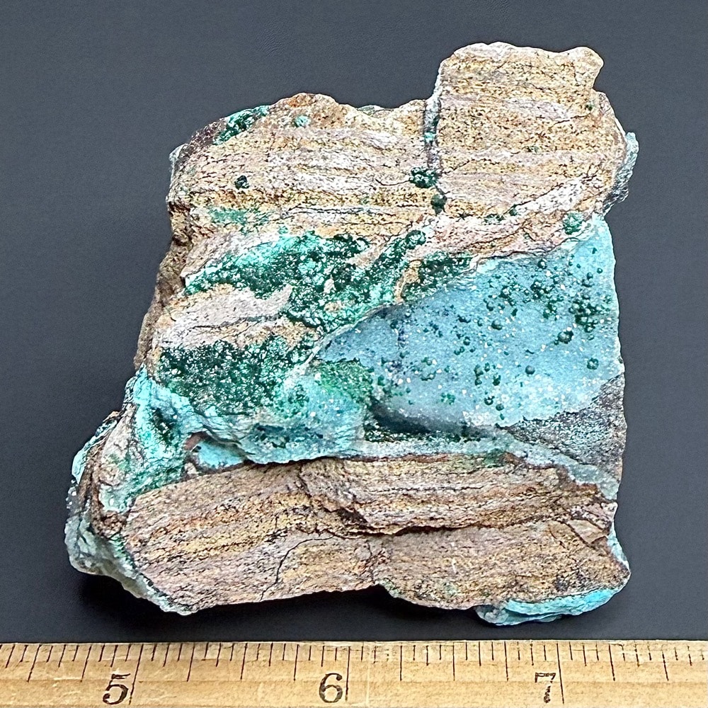 M107 Hemimorphite with Malachite - Image 2