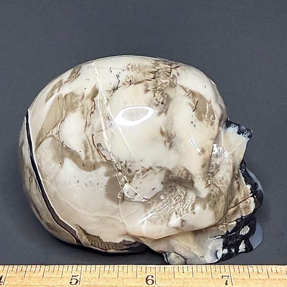 PR801 Volcano Agate Skull - Image 3