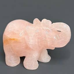 CV202 Rose Quartz Elephant