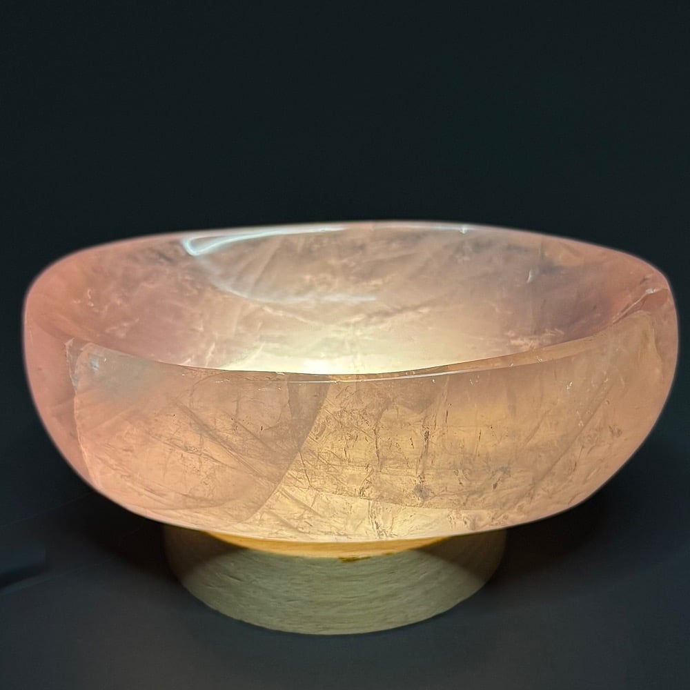PR1203 Rose Quartz Dish
