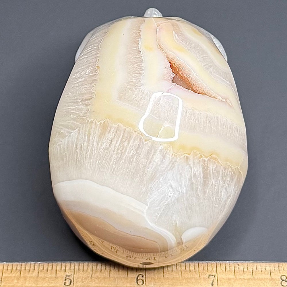 PR408 Brazilian Agate Skull - Image 4