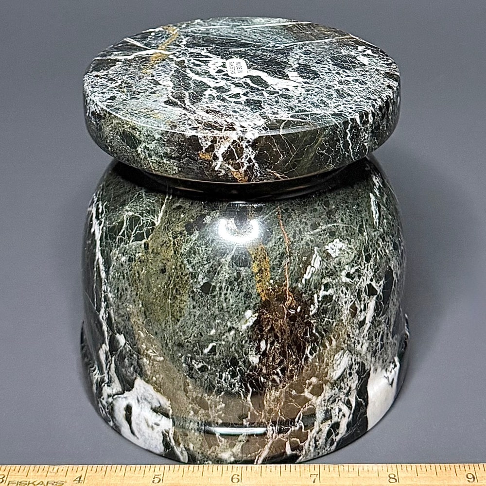 PR413 Zebra Marble Mortar and Pestle - Image 3