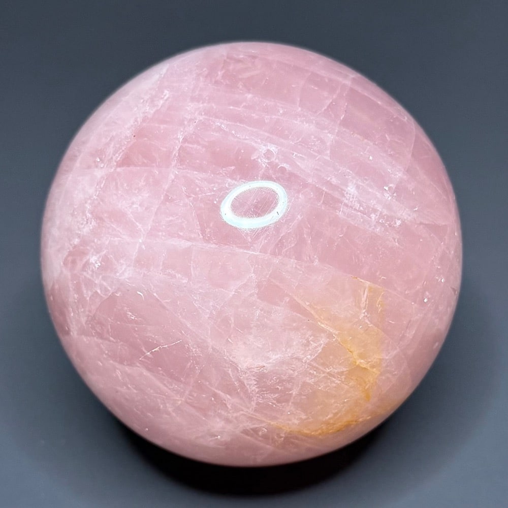 GAL711 "STAR" ROSE QUARTZ SPHERE