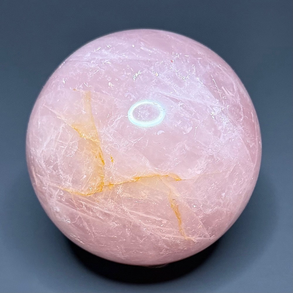 GAL711 "STAR" ROSE QUARTZ SPHERE - Image 4