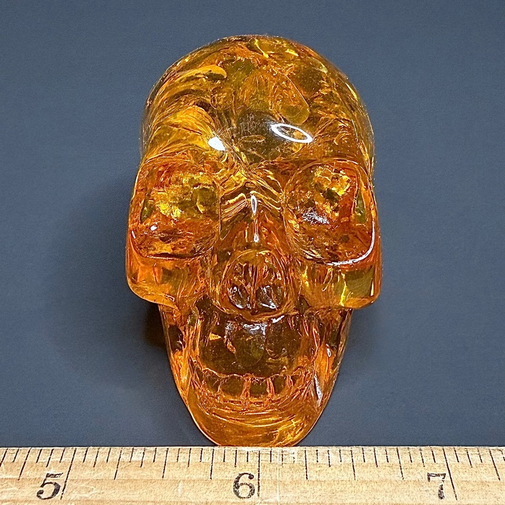 PR300 Reconstituted Amber Skull - Image 4