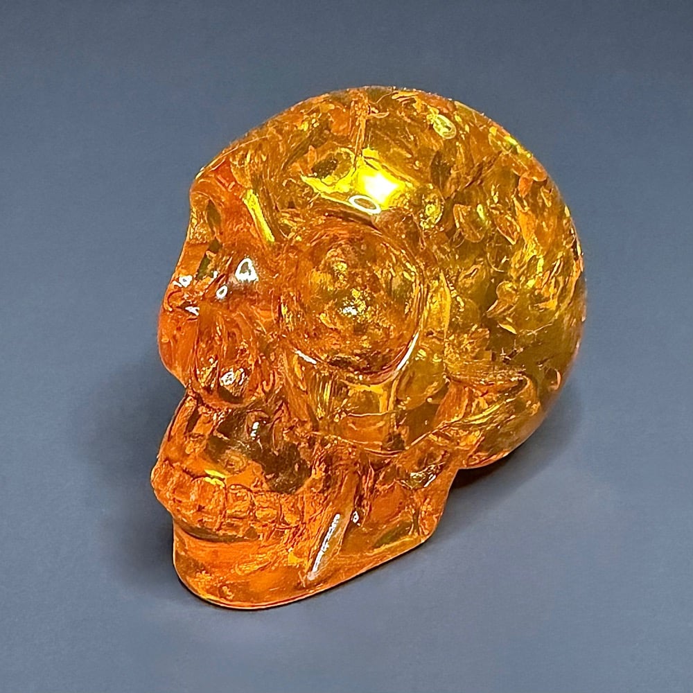 PR300 Reconstituted Amber Skull - Image 6