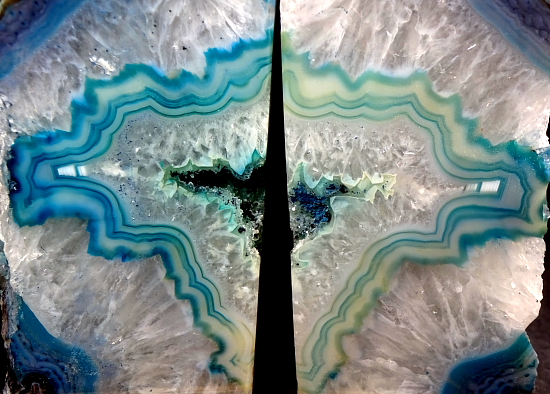 Teal Brazilian Agate Bookends