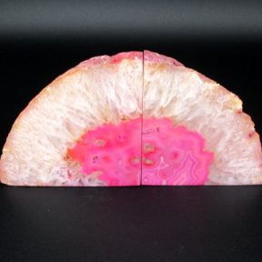 Pink Brazilian Agate Bookends