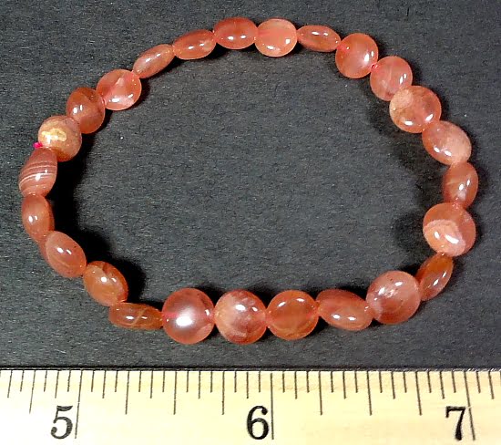 Rhodocrosite gemstone beads