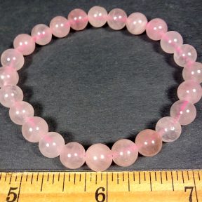 Rose Quartz Gemstone Beads Bracelet