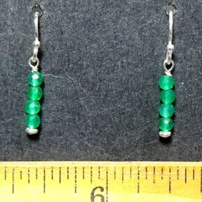 Green Onyx Bead Earrings