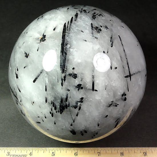 sphere made from Quartz Tourmaline