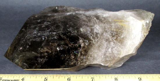Smoky Rutilated Quartz Crystal