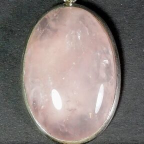 Rose Quartz sterling Silver pendant