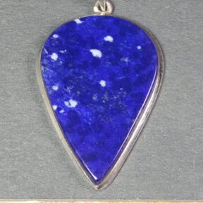sterling Silver pendant with a 24 x 32 mm dark Blue Lapis stone