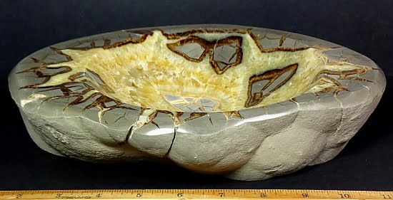 Septarian bowl from Utah
