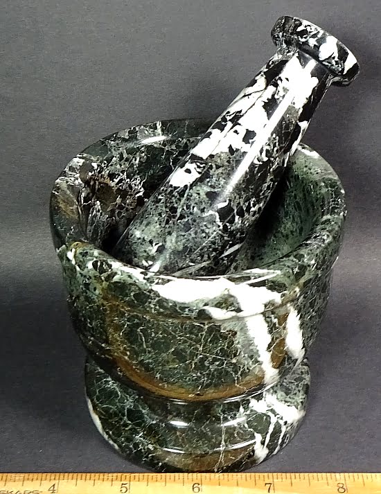 PR610 Marble Mortar and Pestle The Rock Shed