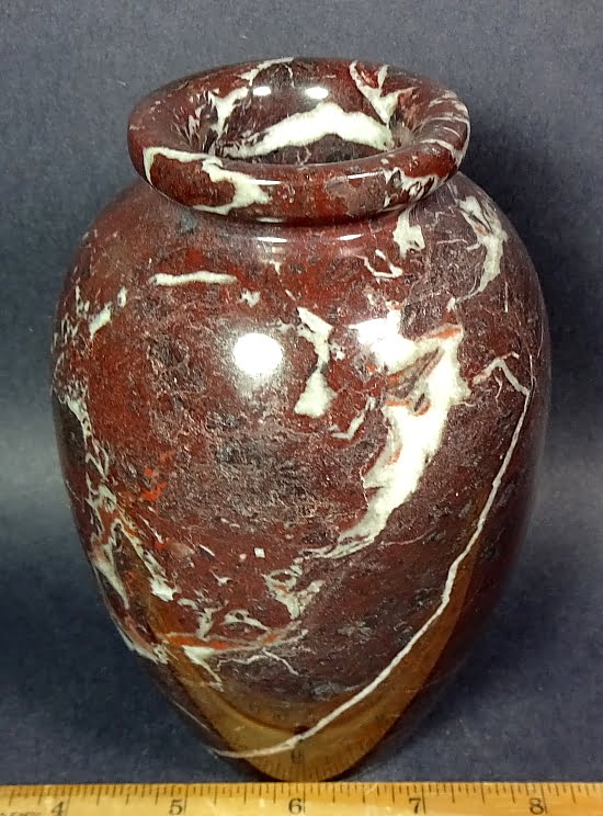 Vase made from Zebra Marble from Pakistan