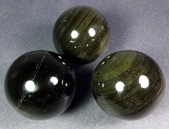 Gold Sheen Obsidian sphere