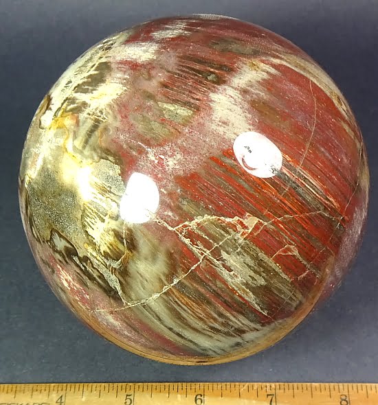 Petrified Wood sphere from Madagascar