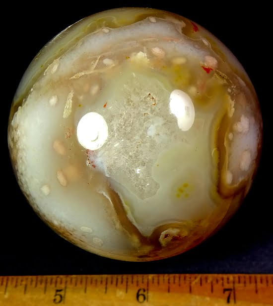 Flower Agate Sphere from Madagascar