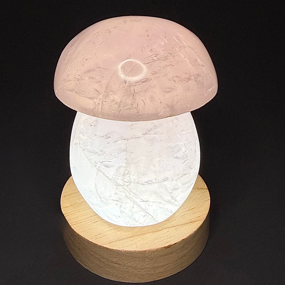 CV121 Rose Quartz Mushroom