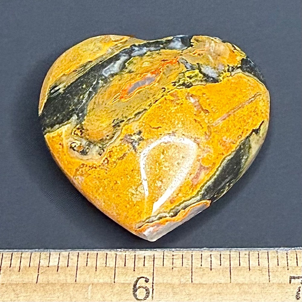 H418 Bumble Bee Jasper Heart - Image 3