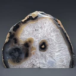 BK509 Brazilian Agate Bookends