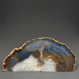 BK605 Brazilian Agate Bookends