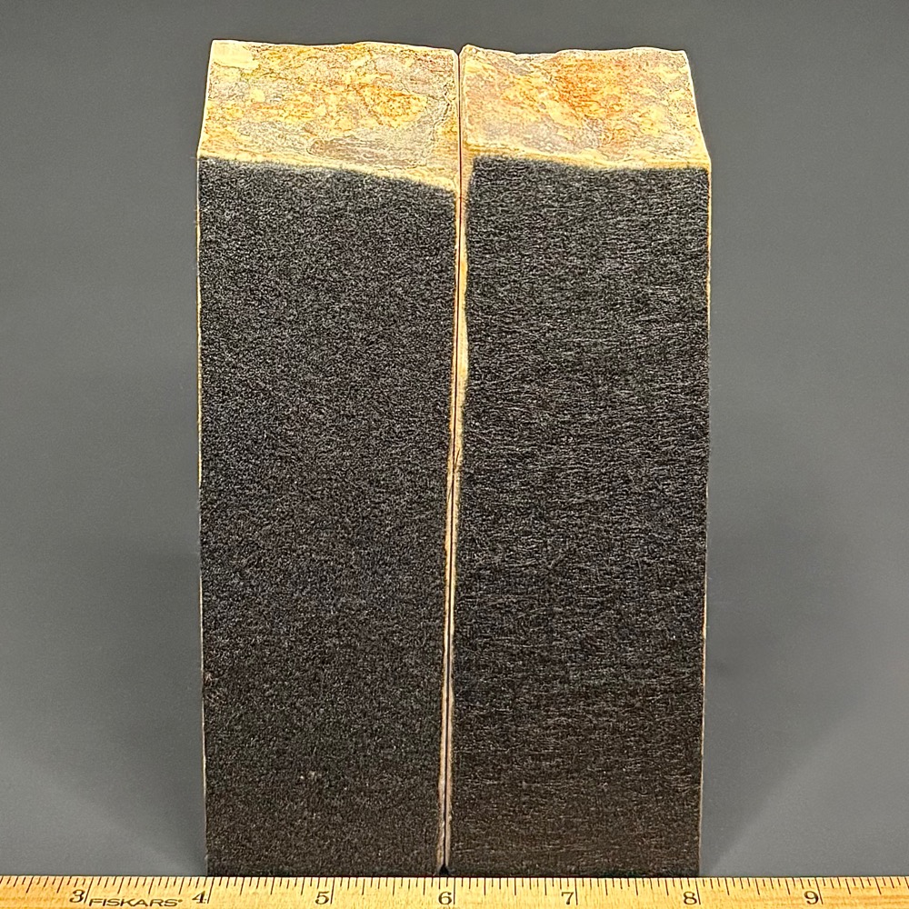 BK111 Petrified Wood Bookends