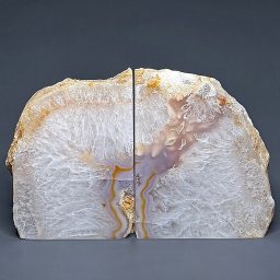 BK304 Brazilian Agate Bookends