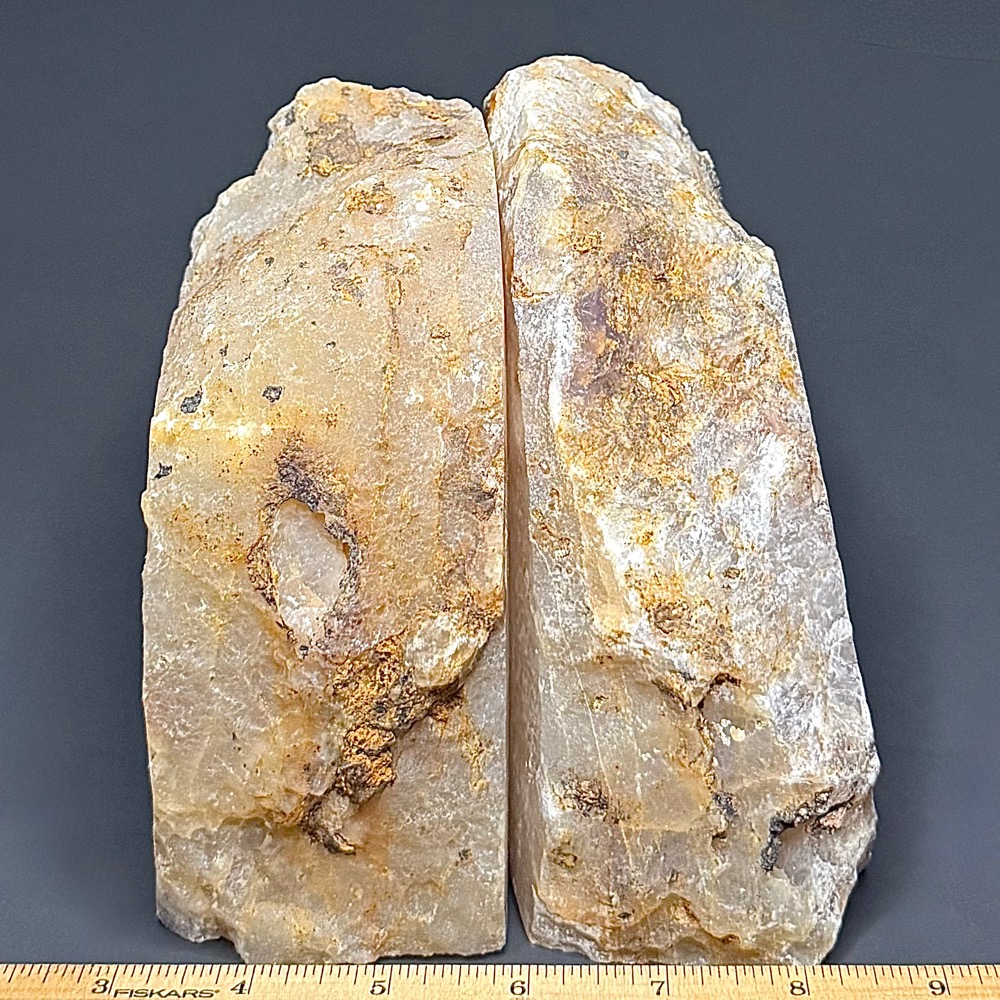 BK304 Brazilian Agate Bookends
