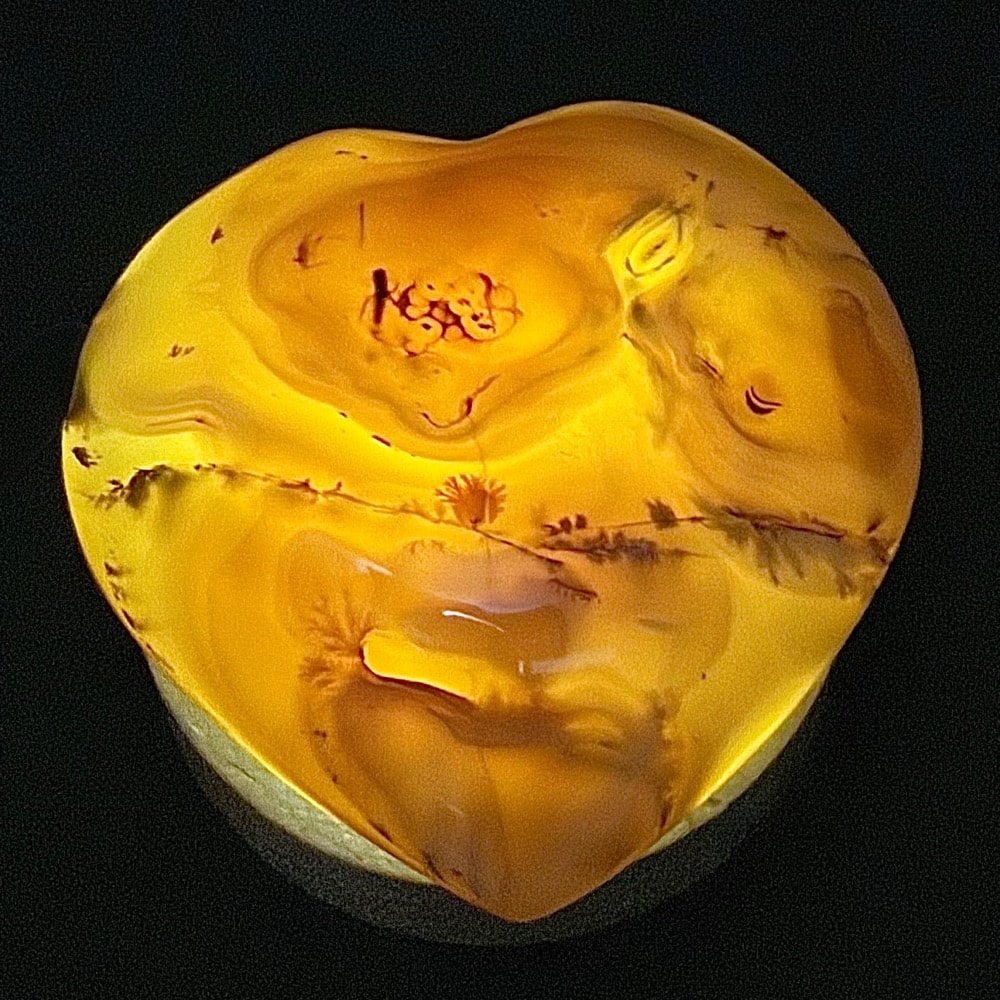 H116 Black Skin Agate