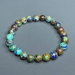 BR202 Shattukite Gemstone Bead Bracelet