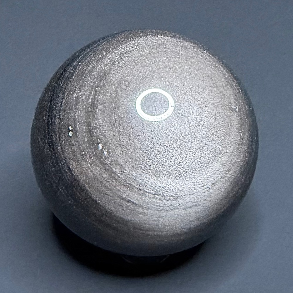 SP108 Silver Sheen Obsidian Sphere - Image 3