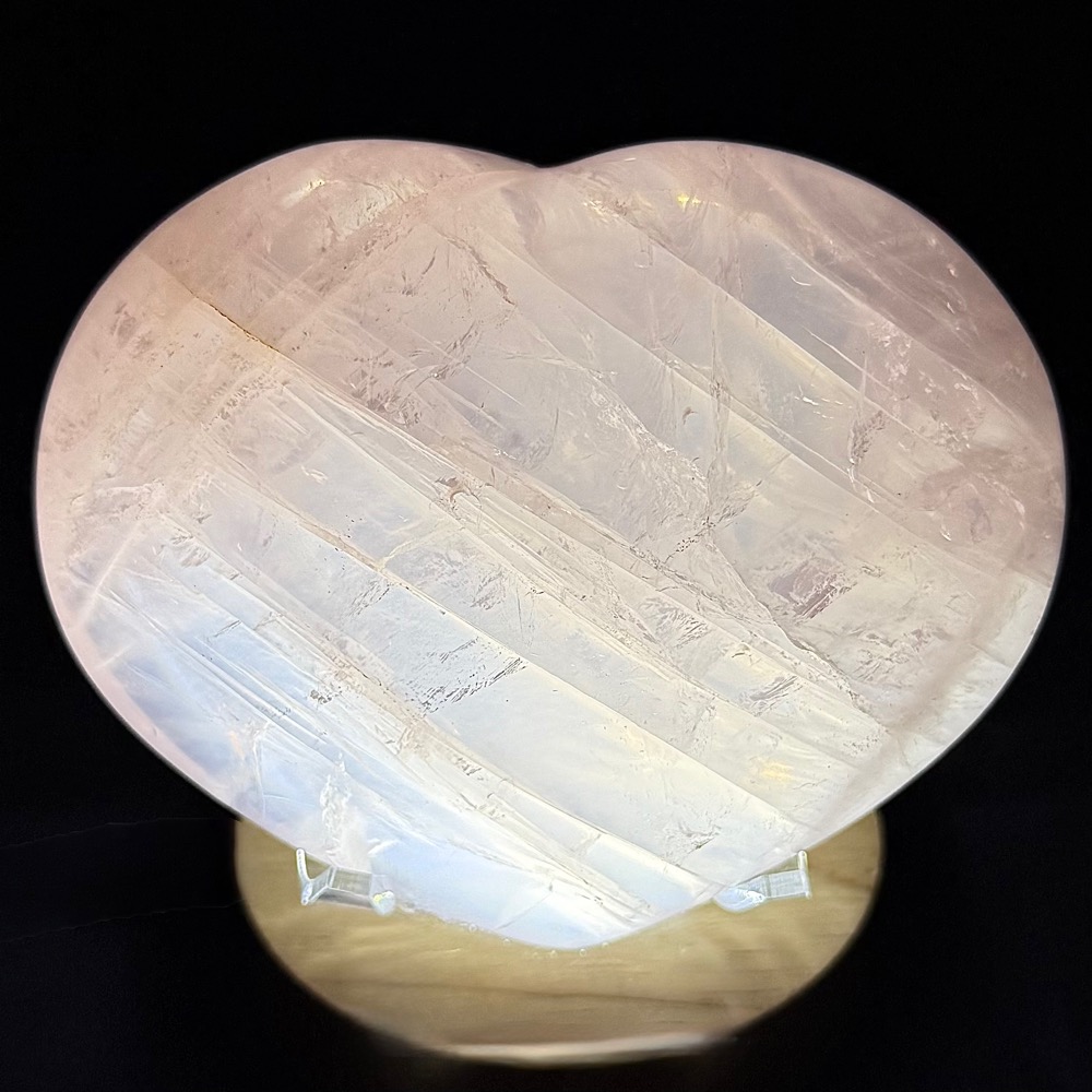 H501 Rose Quartz Heart