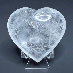 H509 Clear Quartz Heart
